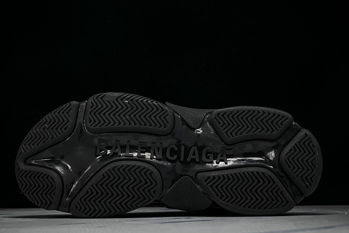 W2ZB2-1090 BALENCIAGA TRIPLE S RETRO DAD SHOES BLACK/INKINESS