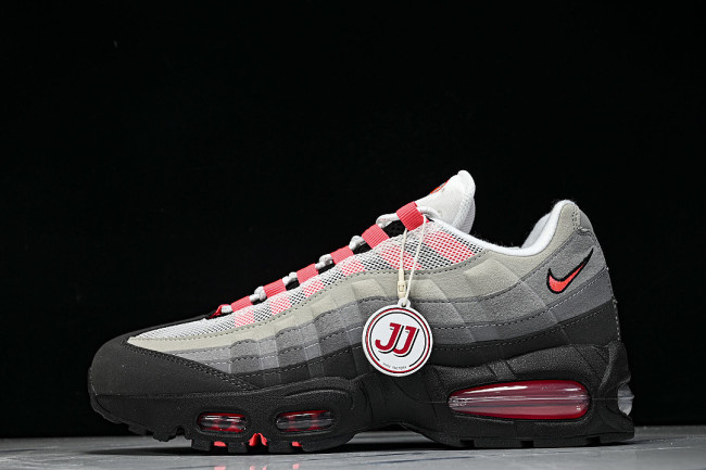 IM7410-001 AIR MAX 95 ANTI SLIP AIR CUSHIONED RUNNING SHOES RED/LIGHT GRAY/BLACK