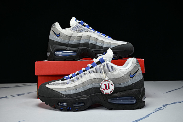 IM5987-010 AIR MAX 95 ANTI SLIP AIR CUSHIONED RUNNING SHOES KLEIN BLUE/LIGHT GRAY/BLACK