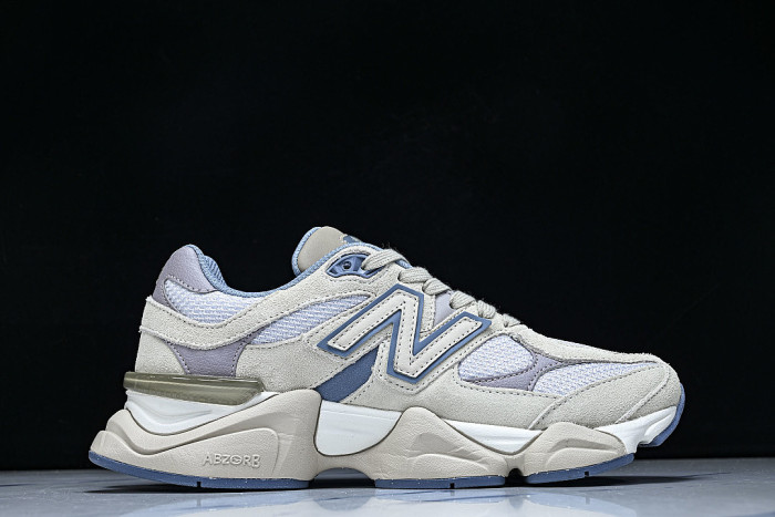 U90601RJ RETRO CASUAL SPORTS RUNNING SHOES ZINC BLUE/SEA SALT