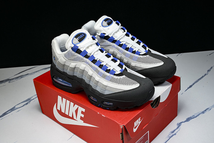 IM5987-010 AIR MAX 95 ANTI SLIP AIR CUSHIONED RUNNING SHOES KLEIN BLUE/LIGHT GRAY/BLACK