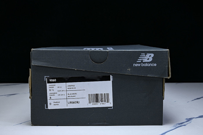 U90601RJ RETRO CASUAL SPORTS RUNNING SHOES ZINC BLUE/SEA SALT