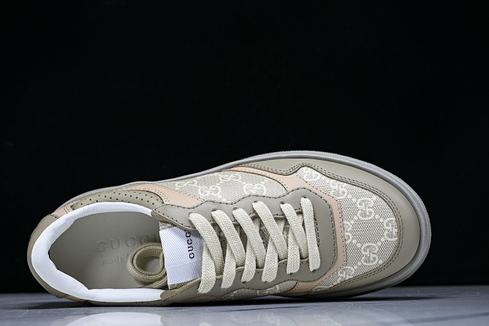 CHUNKY B THICK SOLED CASUAL SNEAKERS WITH EMBOSSED CARAMEL COLORED COOKIES LIGHT GRAY/WHEAT