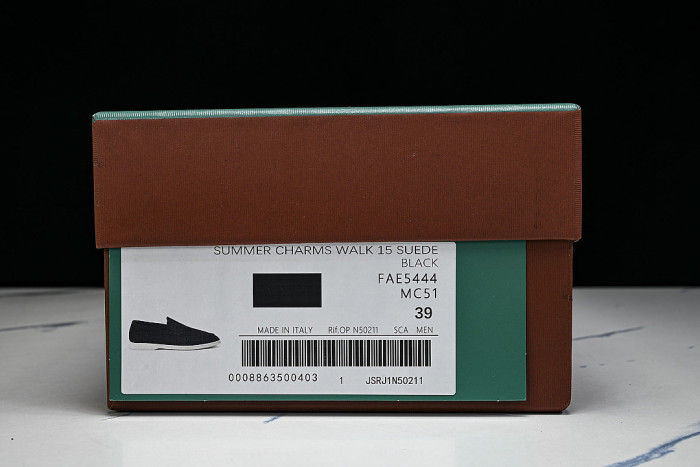 LORO PIANA CASUAL FLAT LOAFERS 2026 NEW STYLE BLACK/INKINESS