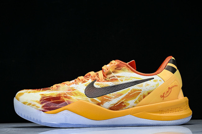 IO6259-800 KOBE 8 PROTRO SHANGHAI FIREWORKS ORANGE/LIGHT ORANGE