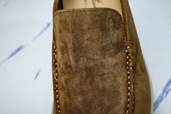LORO PIANA CASUAL FLAT LOAFERS 2026 NEW STYLE BROWN/CHOCOLATE