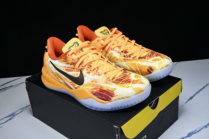 IO6259-800 KOBE 8 PROTRO SHANGHAI FIREWORKS ORANGE/LIGHT ORANGE