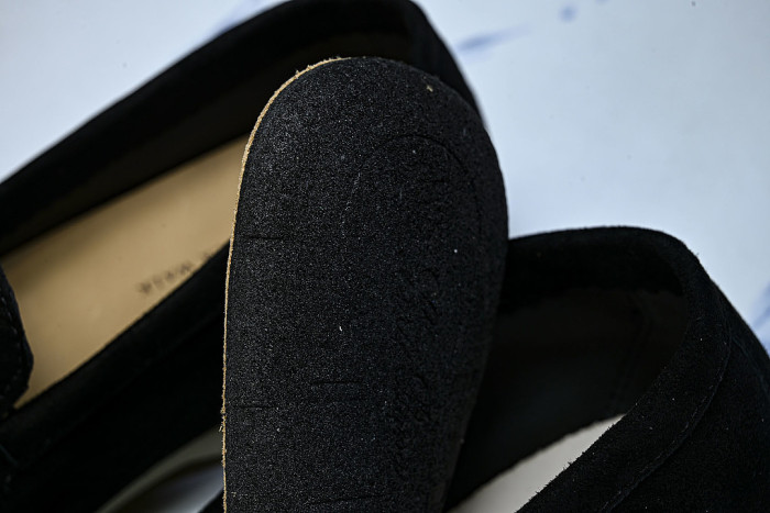 LORO PIANA CASUAL FLAT LOAFERS 2026 NEW STYLE BLACK/INKINESS