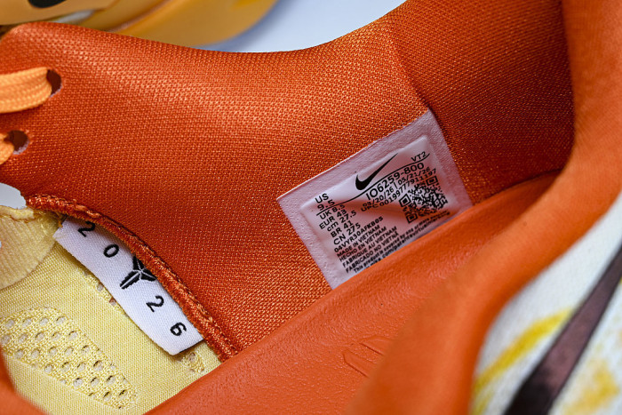 IO6259-800 KOBE 8 PROTRO SHANGHAI FIREWORKS ORANGE/LIGHT ORANGE