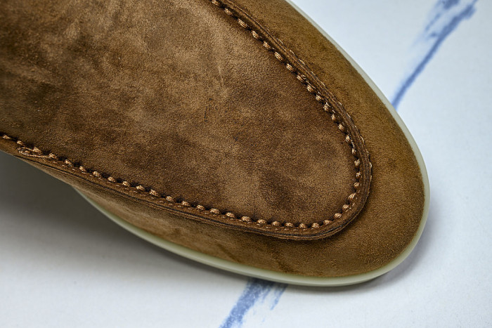 LORO PIANA CASUAL FLAT LOAFERS 2026 NEW STYLE BROWN/CHOCOLATE