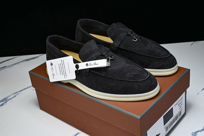 WOMEN'S CASUAL FLAT LOAFERS 26 NEW STYLE BLACK/INKINESS
