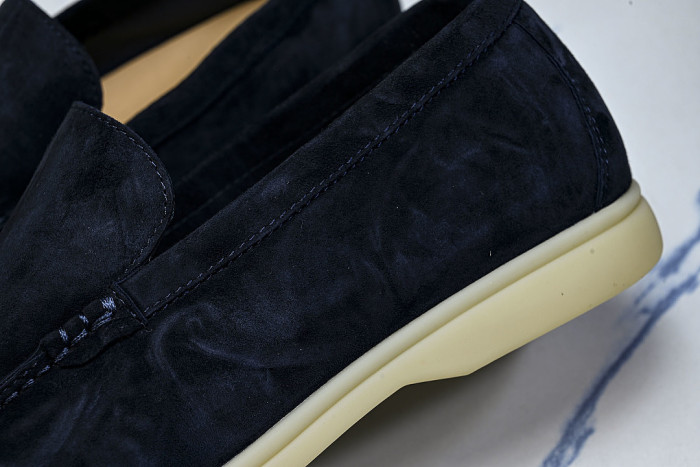LORO PIANA CASUAL FLAT LOAFERS 2026 NEW STYLE NAVY BLUE/MIDNIGHT BLUE