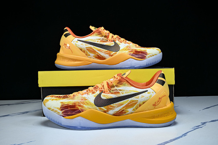IO6259-800 KOBE 8 PROTRO SHANGHAI FIREWORKS ORANGE/LIGHT ORANGE