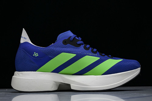 JP9271 ADIZERO ADIOS 4 M LOW-TOP RUNNING SHOES BLUE/GREEN