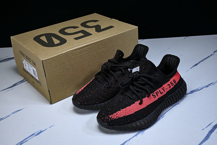 BY9612 YEEZY BOOST 350 V2 CORE BLACK/RED/CORE BLACK