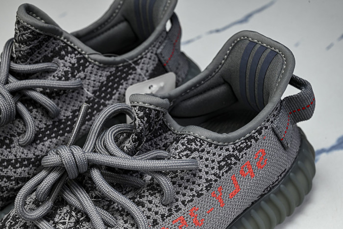 AH2203 YEEZY BOOST 350 V2 GREY/BOLD ORANGE/DARK SOLID GREY