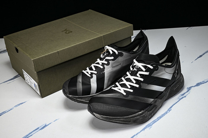 KI7128 Y-3 ADIOS PRO 4 BLACK/OFF WHITE/GREY FIVE