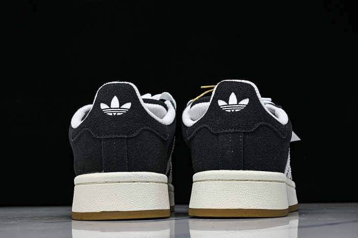 HQ8708 ORIGINALS CAMPUS 00S COLLEGE SERIES OF RETRO CASUAL SPORTS SNEAKERS BLACK/WHITE