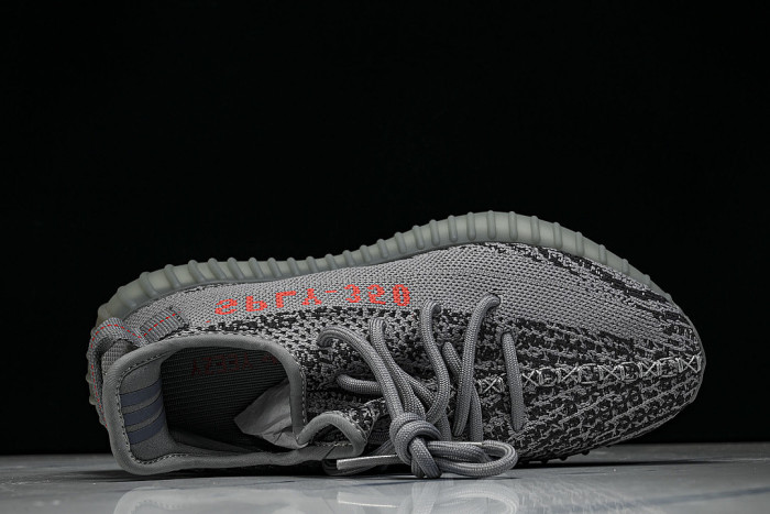 AH2203 YEEZY BOOST 350 V2 GREY/BOLD ORANGE/DARK SOLID GREY