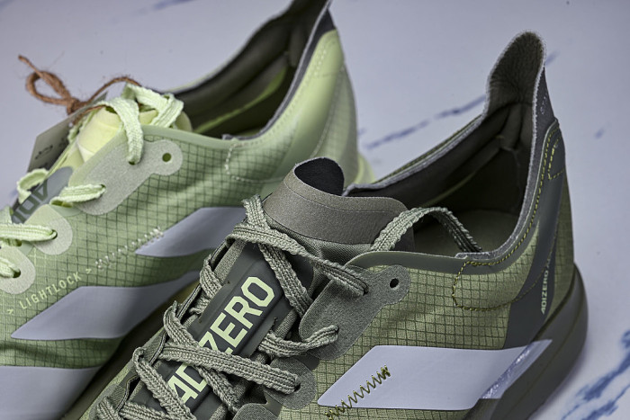 KH8441 ADIZERO ADIOS PRO 4 TENT GREEN/MATTE SILVER/MAGIC LIME