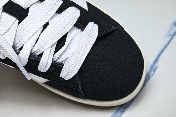 HQ8708 ORIGINALS CAMPUS 00S COLLEGE SERIES OF RETRO CASUAL SPORTS SNEAKERS BLACK/WHITE