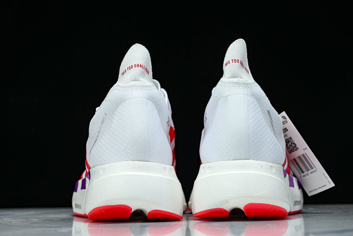 KZ9020 ADIZERO ADIOS PRO 4 FOOTWEAR WHITE/LUCID RED/SHOCK PURPLE