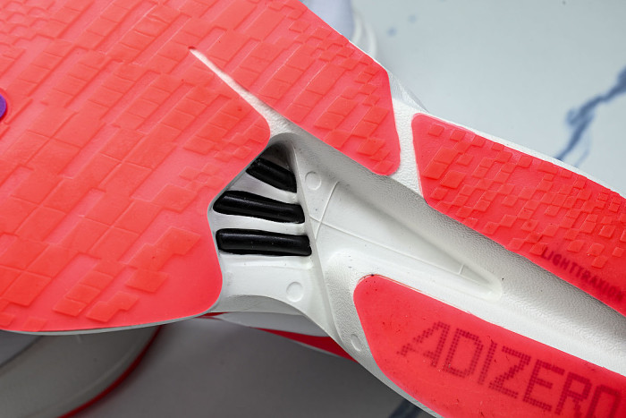 KZ9020 ADIZERO ADIOS PRO 4 FOOTWEAR WHITE/LUCID RED/SHOCK PURPLE