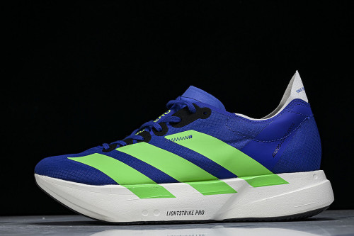JP9271 ADIZERO ADIOS 4 M LOW-TOP RUNNING SHOES BLUE/GREEN
