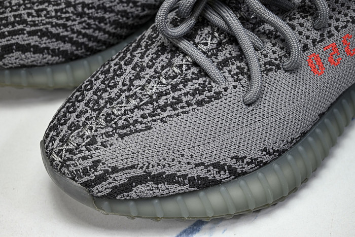 AH2203 YEEZY BOOST 350 V2 GREY/BOLD ORANGE/DARK SOLID GREY