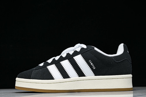 HQ8708 ORIGINALS CAMPUS 00S COLLEGE SERIES OF RETRO CASUAL SPORTS SNEAKERS BLACK/WHITE