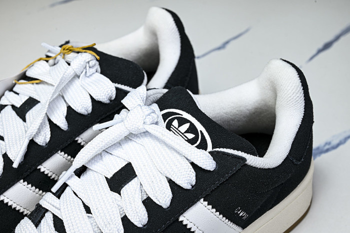 HQ8708 ORIGINALS CAMPUS 00S COLLEGE SERIES OF RETRO CASUAL SPORTS SNEAKERS BLACK/WHITE
