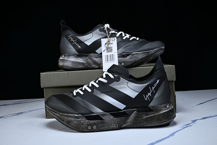 KI7128 Y-3 ADIOS PRO 4 BLACK/OFF WHITE/GREY FIVE