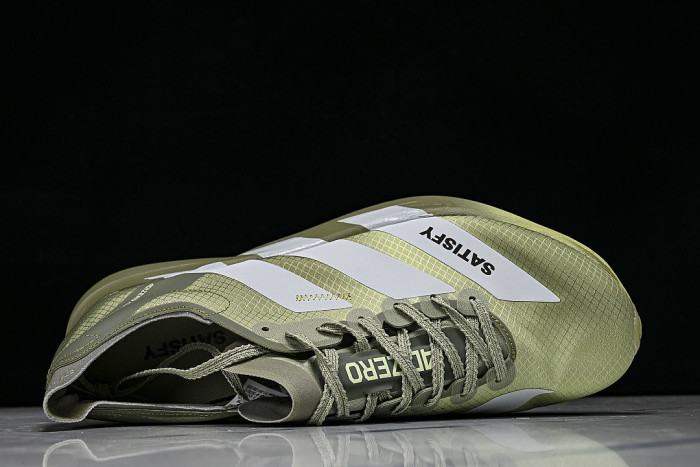 KH8441 ADIZERO ADIOS PRO 4 TENT GREEN/MATTE SILVER/MAGIC LIME
