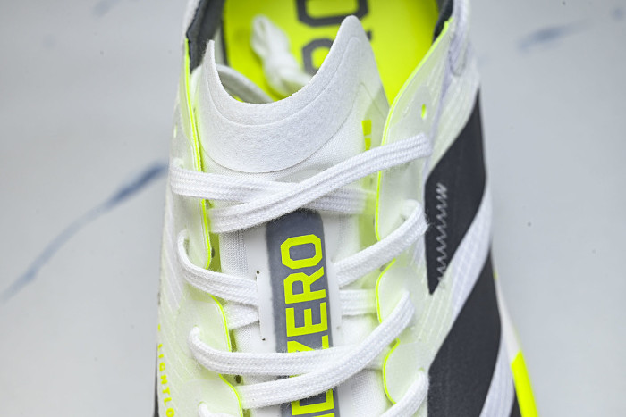 KJ7036 ADIZERO ADIOS 4 M LOW-TOP RUNNING SHOES WHITE/GREY/GREEN