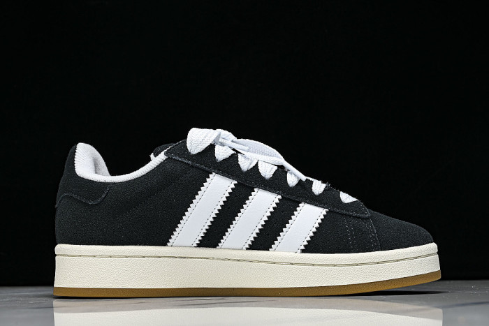 HQ8708 ORIGINALS CAMPUS 00S COLLEGE SERIES OF RETRO CASUAL SPORTS SNEAKERS BLACK/WHITE