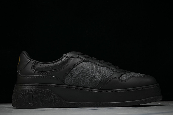 CHUNKY B MONOCHROME CARAMEL COLORED THICK SOLED CASUAL SNEAKERS BLACK/INKINESS