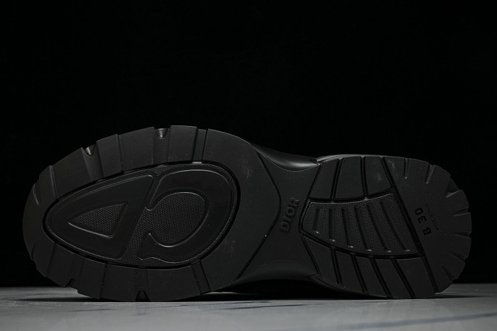 LOW-TOP THICK-SOLED SPORTS CASUAL SHOES BLACK/GREY
