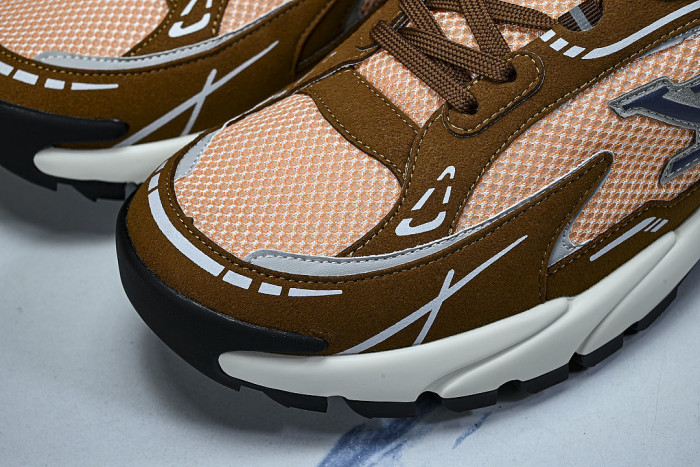 SPORTY CASUAL SHOES BROWN/ORANGE/GREY