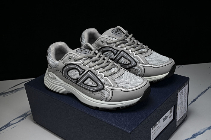 MEN'S BREATHABLE CASUAL THICK SOLED B30 LACE UP RUNNING SHOES 2026 NEW STYLE DARK GRAY/GREY