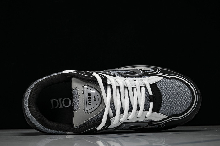 MEN'S BREATHABLE CASUAL THICK SOLED B30 LACE UP RUNNING SHOES 2026 NEW STYLE DARK GRAY/GREY