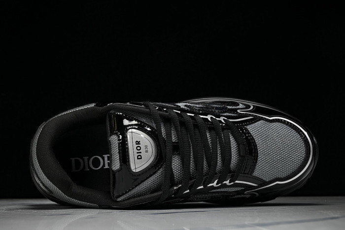 LOW-TOP THICK-SOLED SPORTS CASUAL SHOES BLACK/GREY