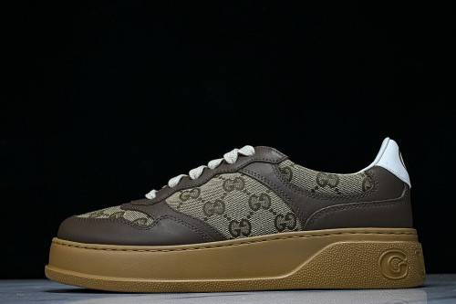 CHUNKY B MONOCHROME CARAMEL COLORED THICK SOLED CASUAL SNEAKERS COFFEE/BROWN