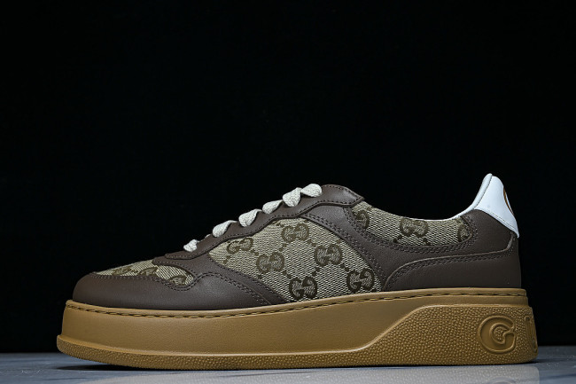 CHUNKY B MONOCHROME CARAMEL COLORED THICK SOLED CASUAL SNEAKERS COFFEE/BROWN
