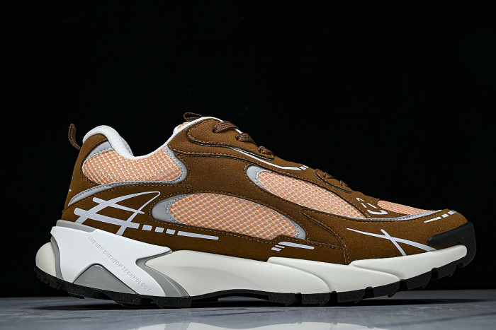 SPORTY CASUAL SHOES BROWN/ORANGE/GREY