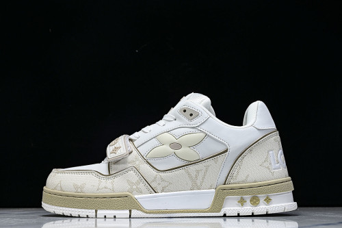 TRAINER COST EFFECTIVE MEN'S AND WOMEN'S SPORTS SHOES LIGHT WHEAT/WHITE