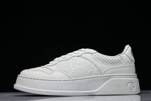 CHUNKY B MONOCHROME CARAMEL COLORED THICK SOLED CASUAL SNEAKERS WHITE/PURE WHITE