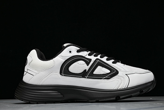 MEN'S BREATHABLE CASUAL THICK SOLED B30 LACE UP RUNNING SHOES 2026 NEW STYLE WHITE/BLACK