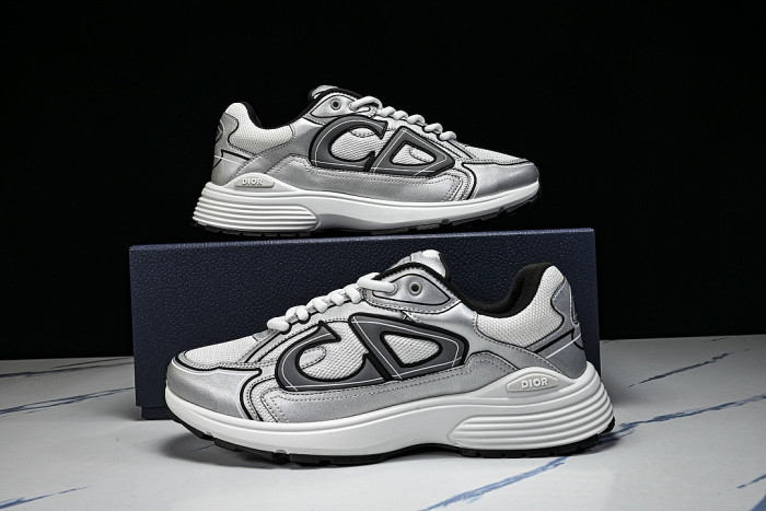 MEN'S BREATHABLE CASUAL THICK SOLED B30 LACE UP RUNNING SHOES 2026 NEW STYLE LIGHT GRAY/GREY