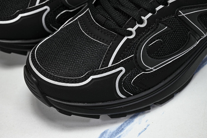 LOW-TOP THICK-SOLED SPORTS CASUAL SHOES BLACK/BLACK/BLACK