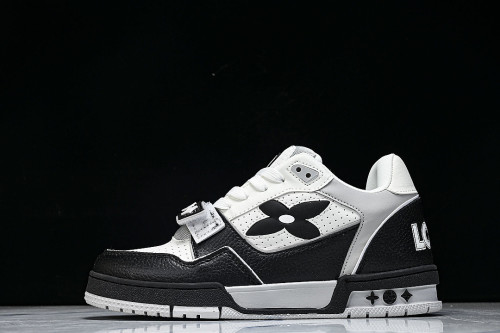 TRAINER COST EFFECTIVE MEN'S AND WOMEN'S SPORTS SHOES WHITE/BLACK